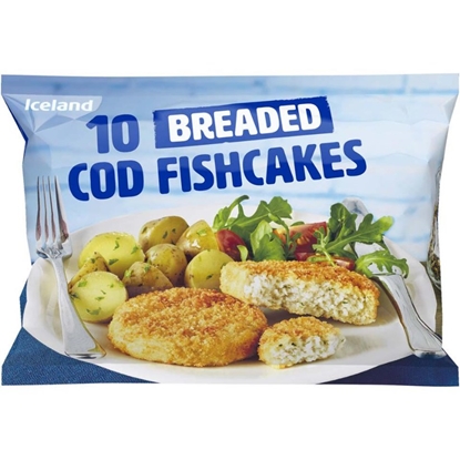 Picture of ICELAND BREADED COD FISH CAKES X10
